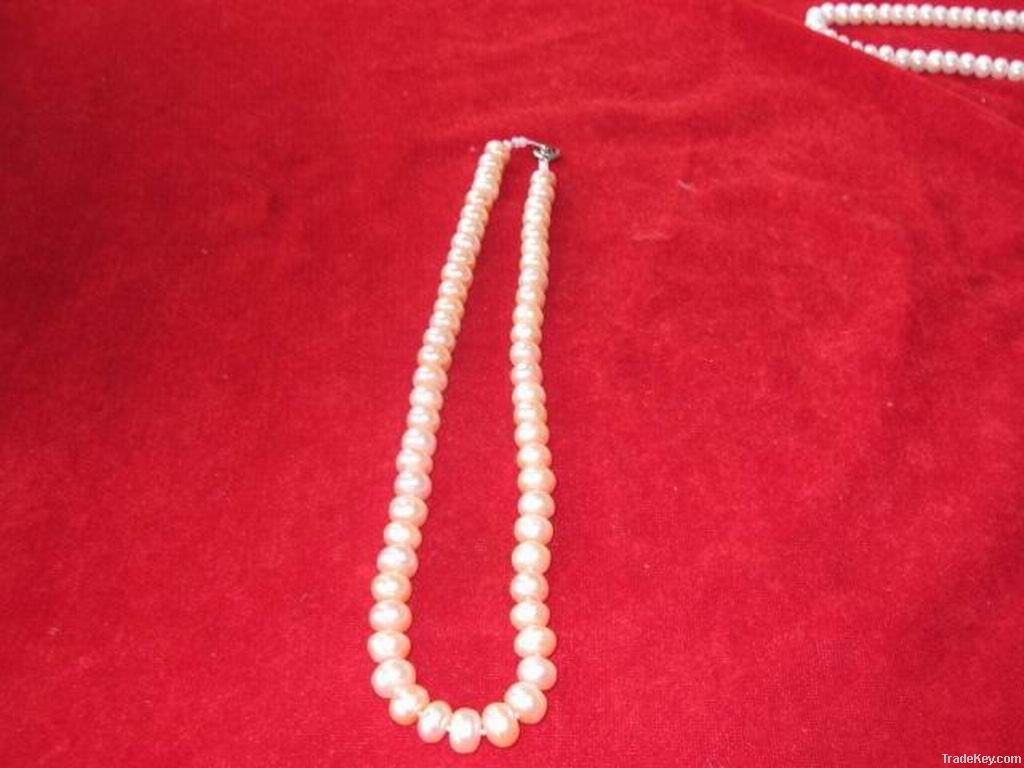 7-8MM WHITE FRESHWATER PEARL NECKLACE (SF1112)