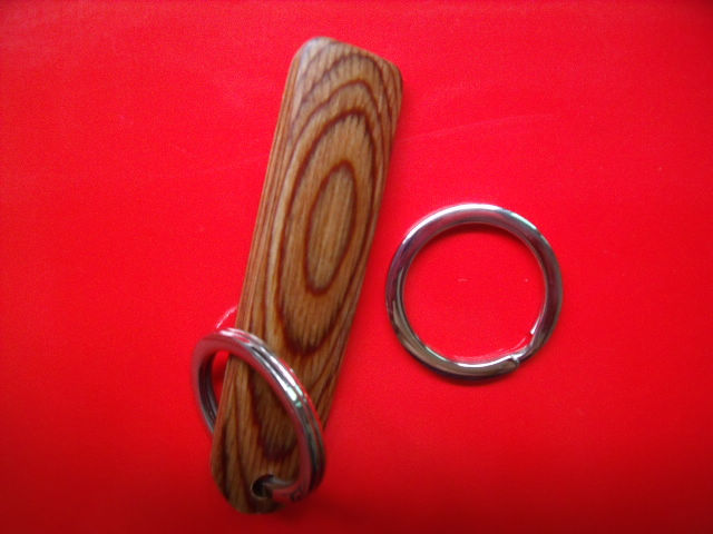 Zinc Alloy Key ring Wooden key chain 02