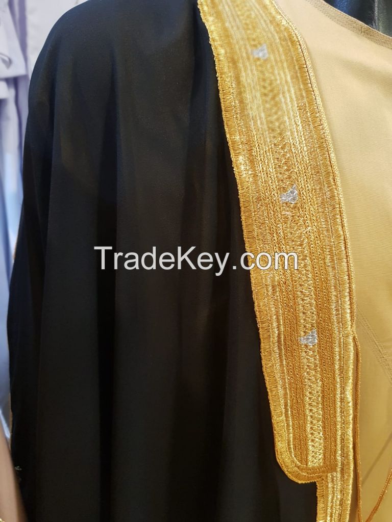 Black Bisht / Mishlah - Royal Arabic Gown For Men