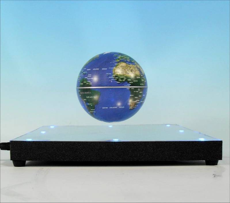 Mirror base 3-Inch Globe , magnetic suspension globe , craft gift