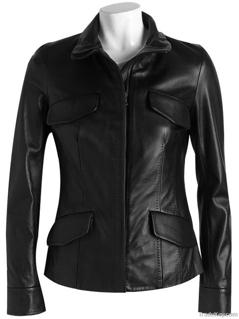 Leather ladies jacket