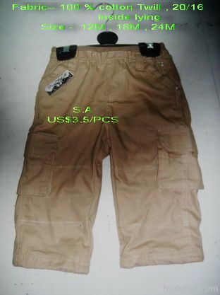 Baby boy's cargo short pant