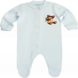 Bear &amp; Cow Organic Baby Sleepsuits - 2 Pack