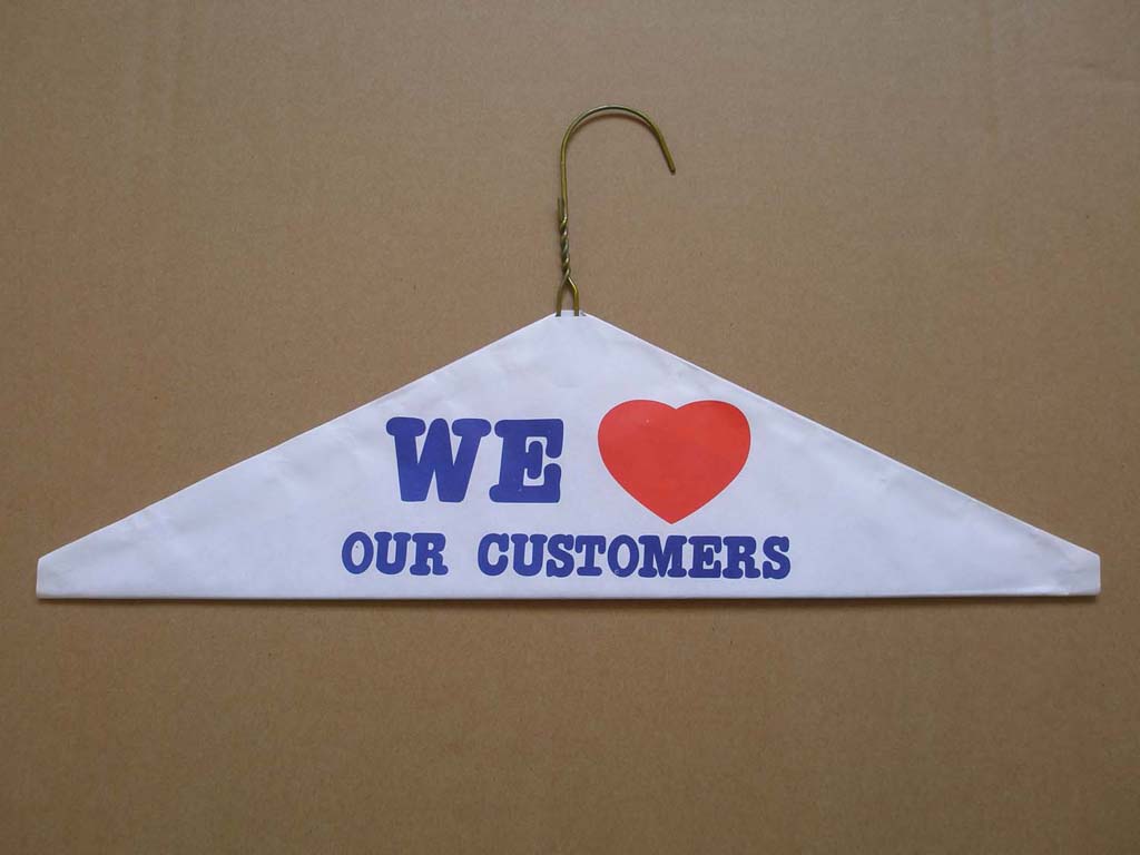 caped hanger--"we love"