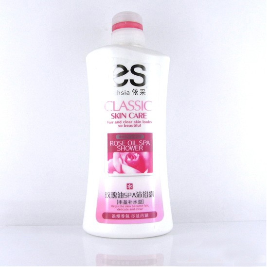 Rose oil spa shower gel