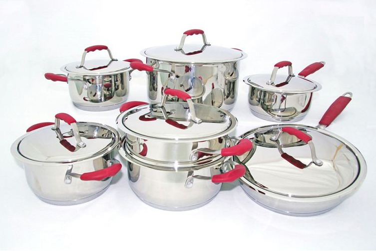 13 pcs Wide Cut Edge Cookware Set