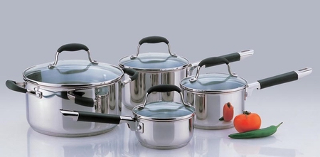 8 pcs Silicon Handle Cookware Set