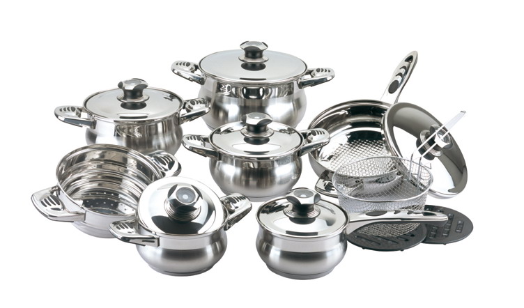 16 pcs Belly Shape Cookware Set