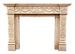 marble fireplace