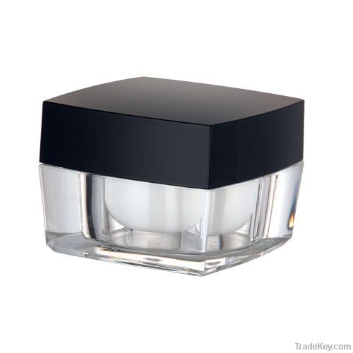 Square Acrylic Cosmetic Jar And Containers 30g 50g