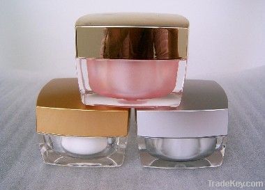 Square Acrylic Cosmetic Jar And Containers 30g 50g