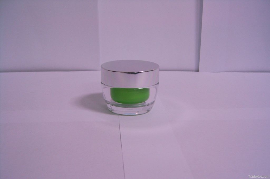 15g 30g 50g Cream Jar With Silver Aluminum Cap