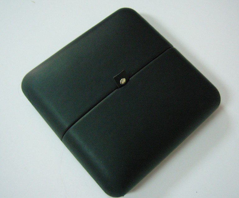 plastic box  wrapped   leather
