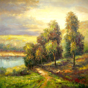 Landscape oil painting , decoration oil painting