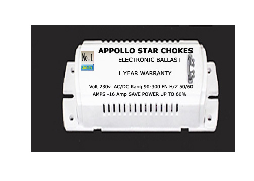 Appollo Star Chokes