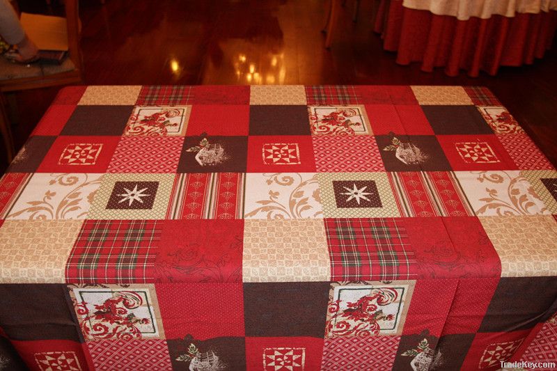 100% polyester printed tablecloth