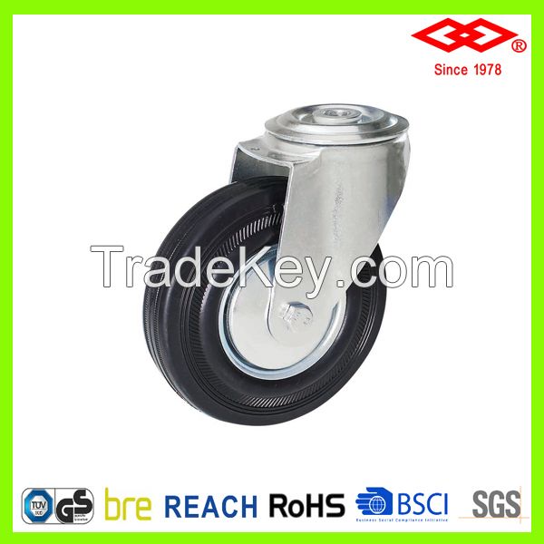 100mm black  rubber caster