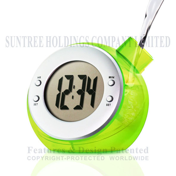 water powered clock ST-1000-SG / Water Powered Clock / ECO Friendly