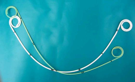 ureteral indwelling pigtail stent set