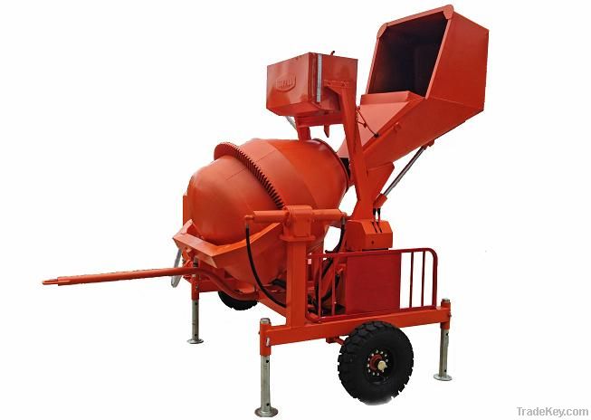 hydrulic tilting drum concrete mixer