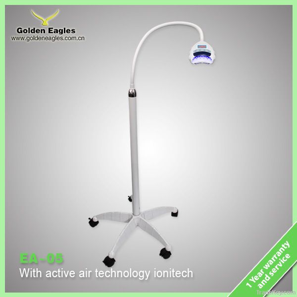 Teeth whitening light with activate air technology ionizer
