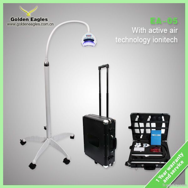 Teeth whitening light with activate air technology ionizer