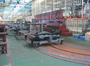 chain conveyor line