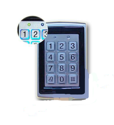 metal access control, standalone, only keypad