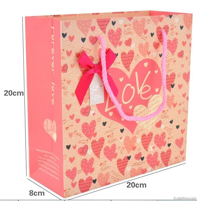 mainland colour printing packaging custom gift bags