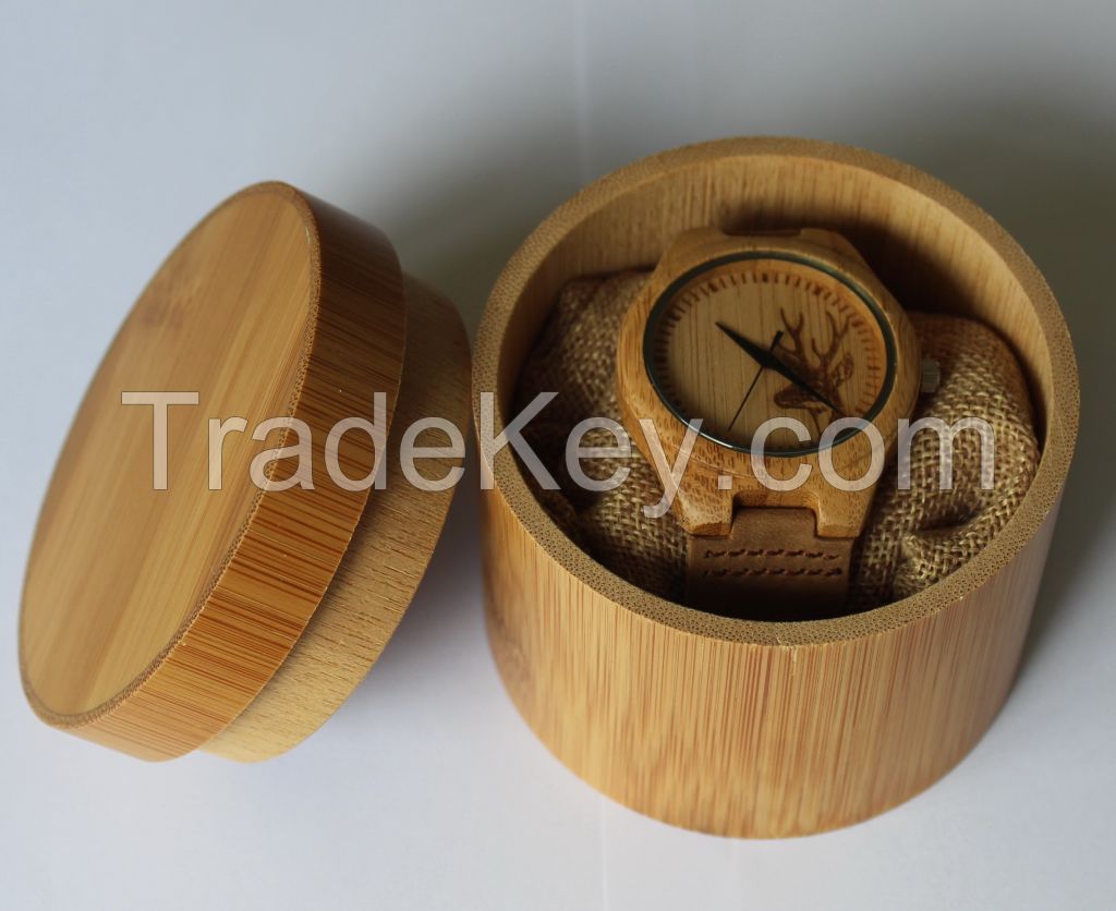 Japan Movement Bamboo Wood Watch Custom Logo