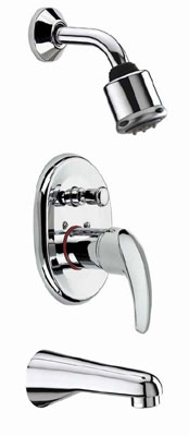 Single handle wall-mounted bathtub faucet E-0763