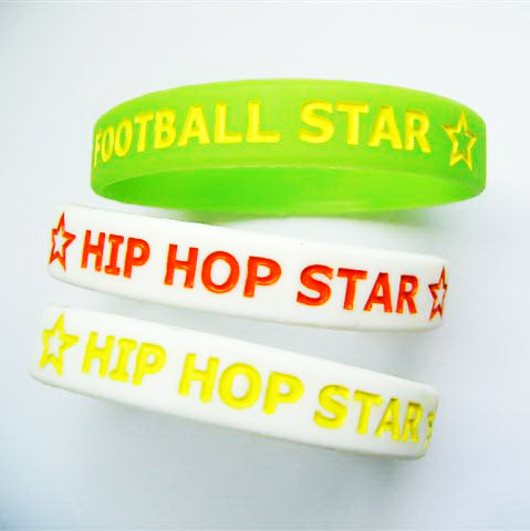 silicone rubber bracelets and product for promotion