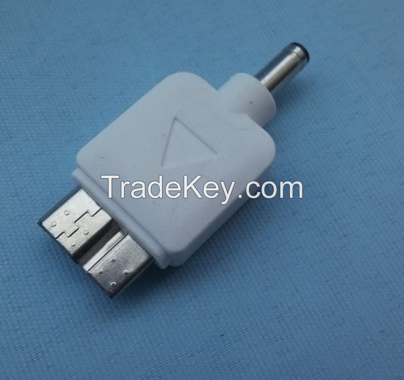universal mobile phone dc power charger connector adaptor 3.5x1.1mm male to samsung note 3 dc plug