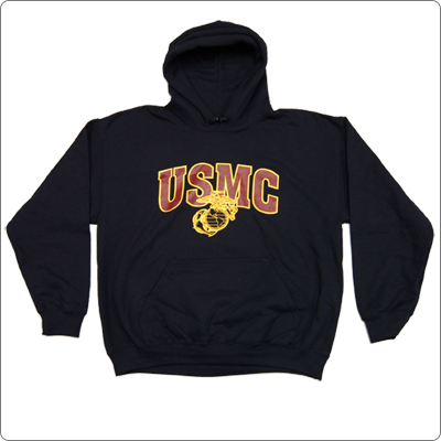 USMC "Outline" Hooded Sweatshirt