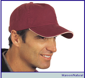 baseball cap with sandwish bill