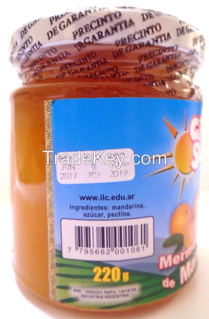 Tangerine Jam. All natural without any preservatives. 100 per cent natural