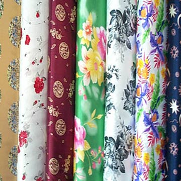 100%polyester satin printed fabric