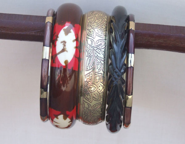 Resin Brass Bangles