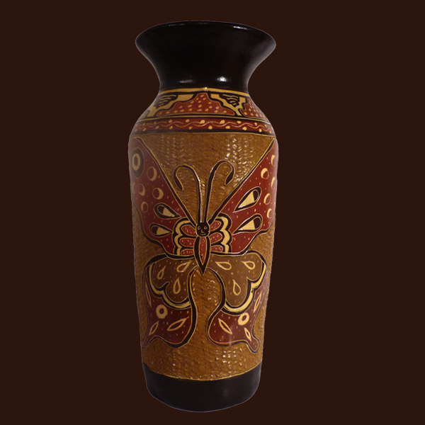 Hanmade Morpho Butterfly Vase