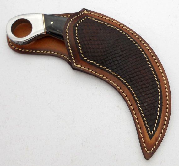 Custom Made Beautiful Damascus Steel Karambit Hunting Knife (AA-0148-1)