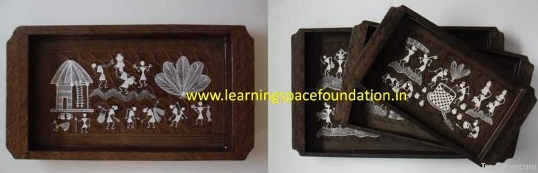 Traditional Warli Tray