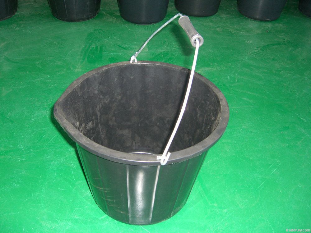 14 liter( 3 UK gallon ) black plastic bucket