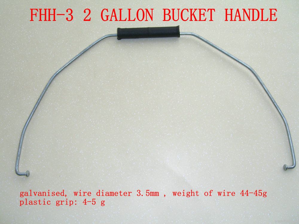 metal handle with plastic grip and forged ends for plastic bucket