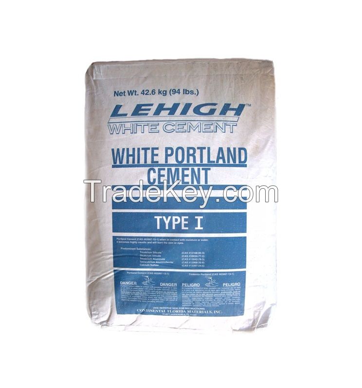 Grey & White Portland Cement, Ordinary Portland cement Type 1, Type 2, and Type 5