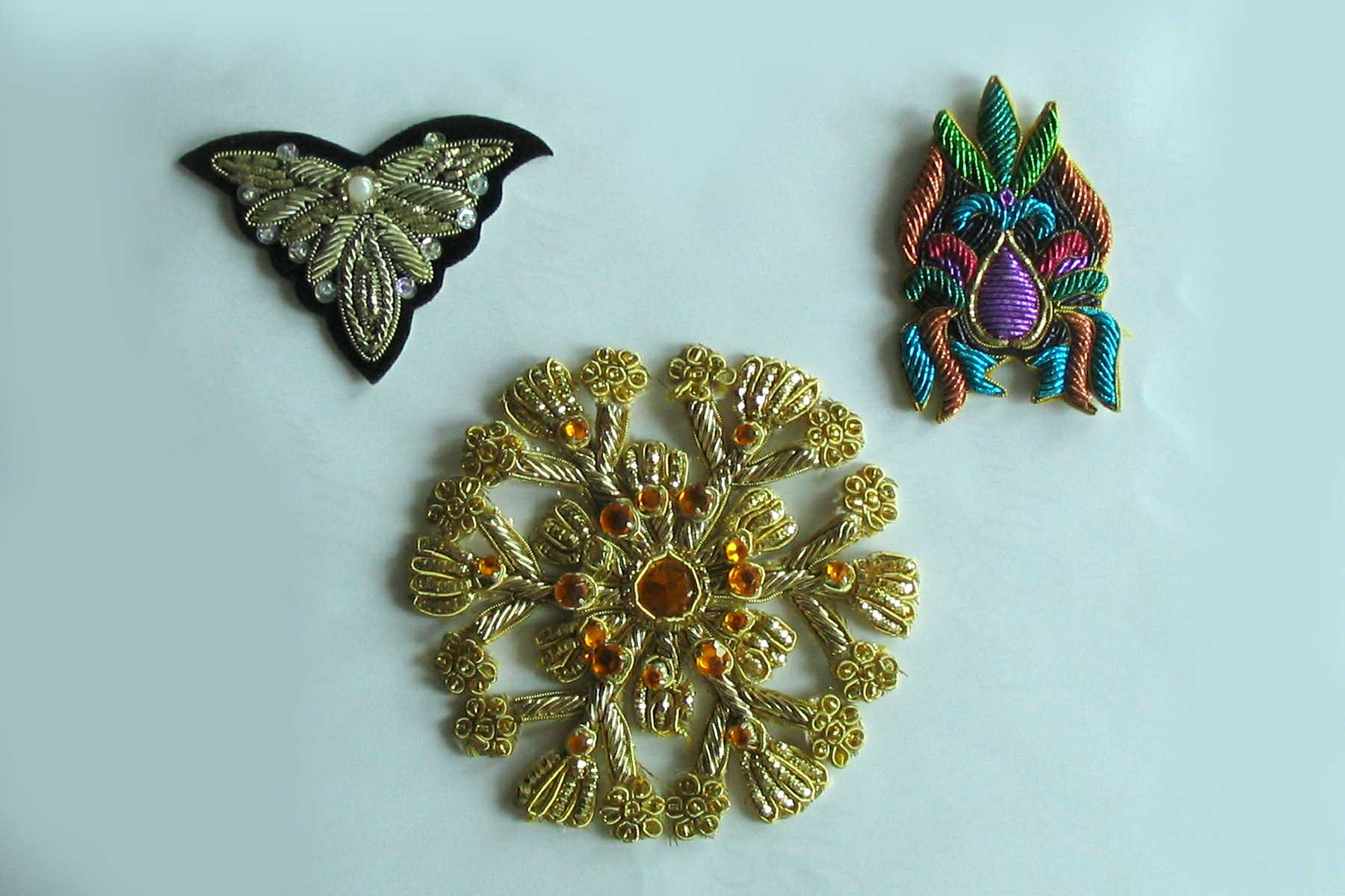 Hand Embroided (Zari) Patches & Appliques