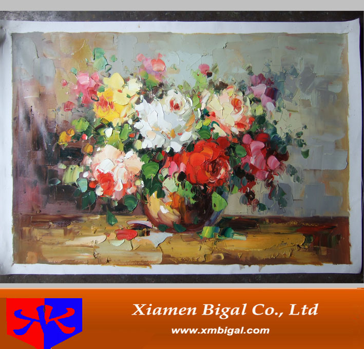 handpainted flower oil painting