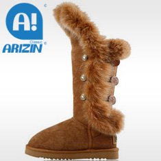 New style winter snow boots with sheepskin material