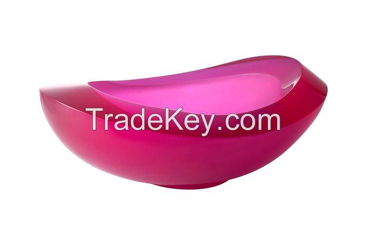 Translucent colored resin Wash Basins