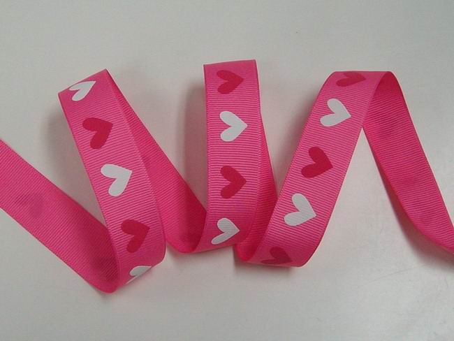 Grosgrain Ribbon with Two-Color Screen Print