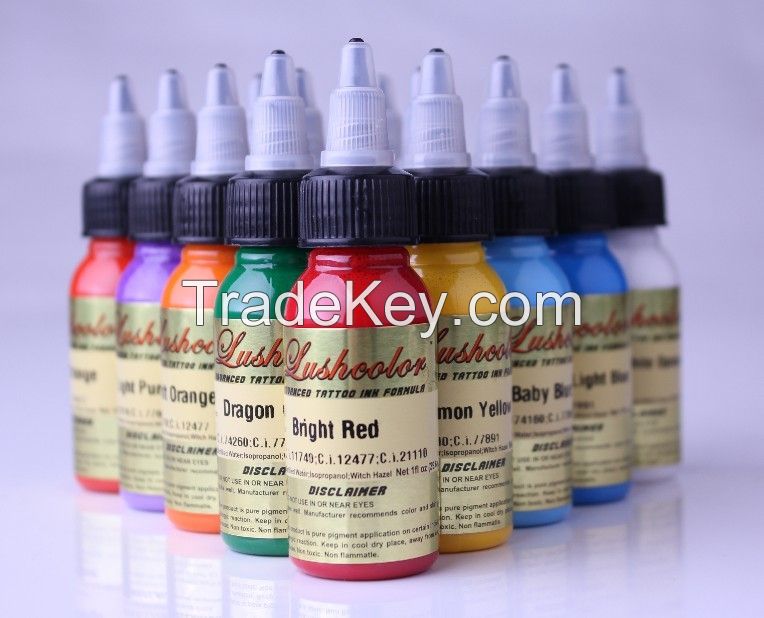 Professional Lushcolor tattoo ink for permannet makeup